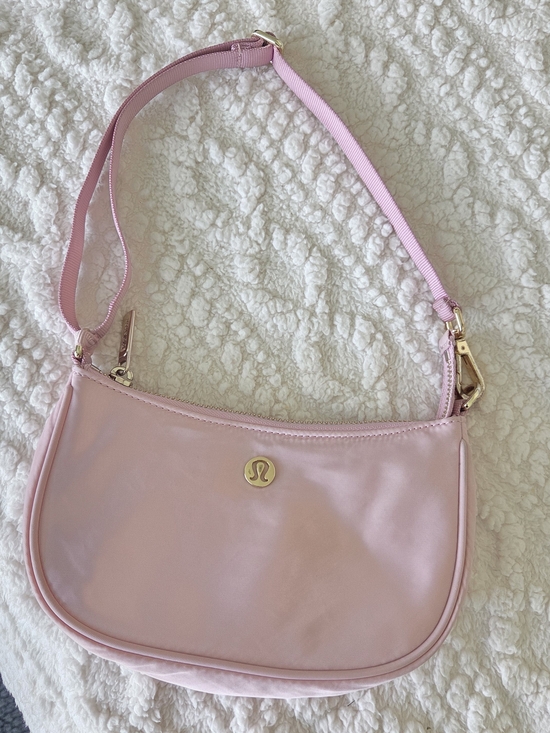 lululemon athletica Handbags - City Essentials 1L lululemon athletica Light Pink Shoulder Bag with Gold Accent